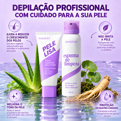 Creme Depilatório Indolor para Área do Biquíni e Pele Sensível – Fórmula Hipoalergênica de Ação Rápida com Aloe Vera, Ácido Hialurônico e Aroma Cítrico – Uso Feminino e Masculino